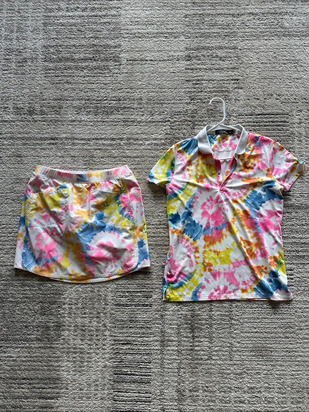 Ralph Lauren RLX Golf POLO & SKORT Sandy Lane Tie Dye SET - Picture 2 of 3
